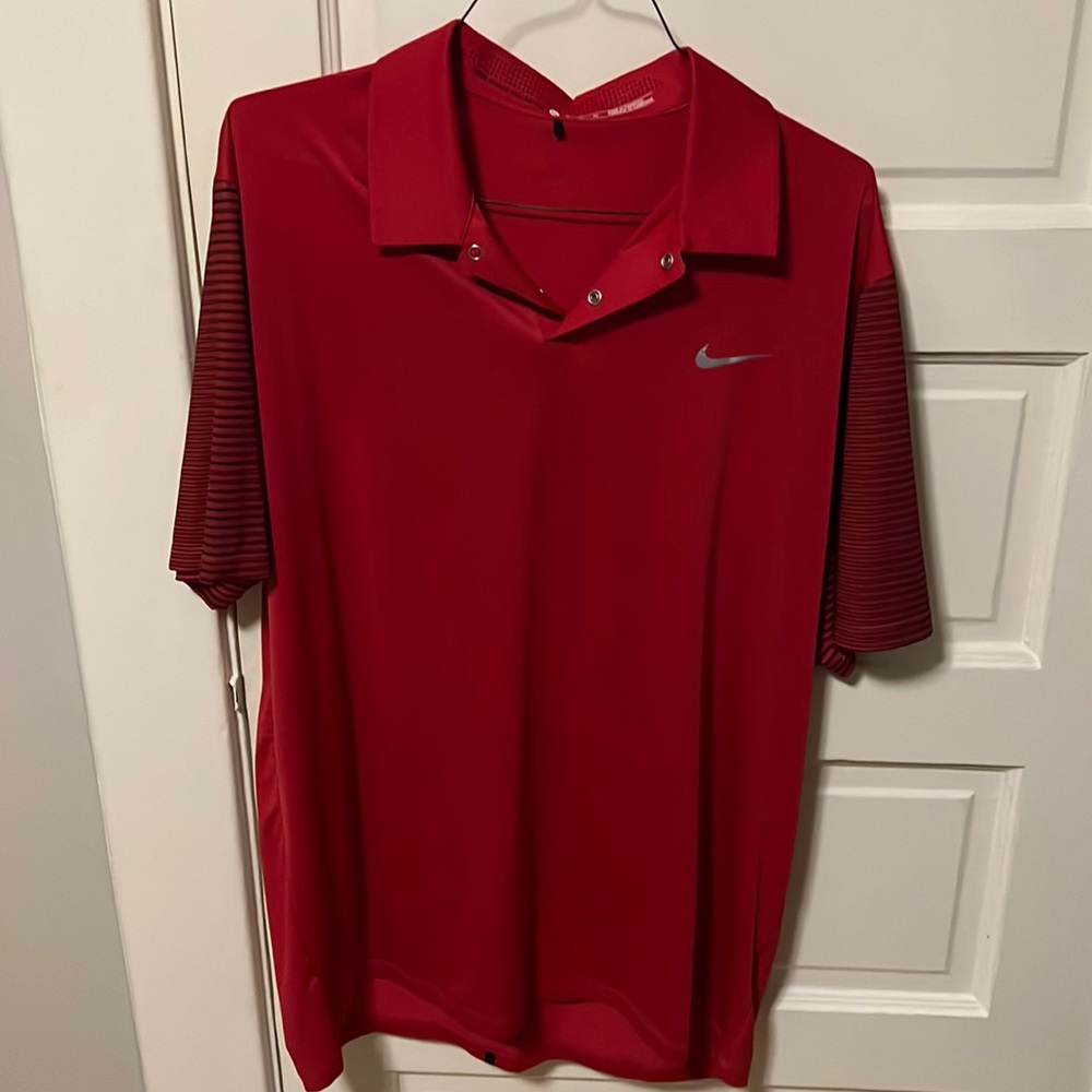 Red Tiger Woods Collection Golf Polo - Size XL